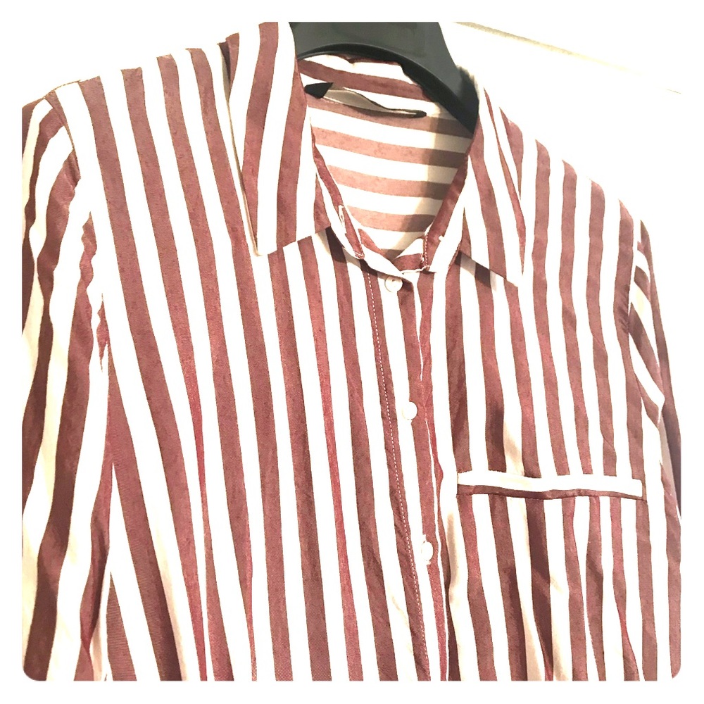 Zara striped button down